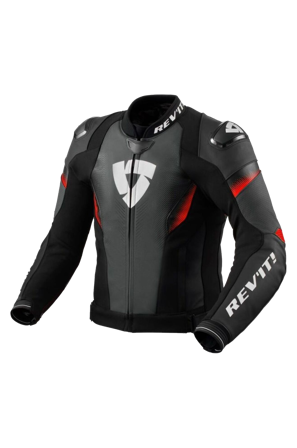 Giacca Moto Rev'It! Control Nero/Rosso Neon 48