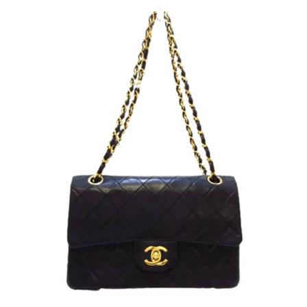 Chanel Vintage Pre-owned Læder chanel-tasker Sort, Dame Vintage Tasker, Størrelse: ONE Size
