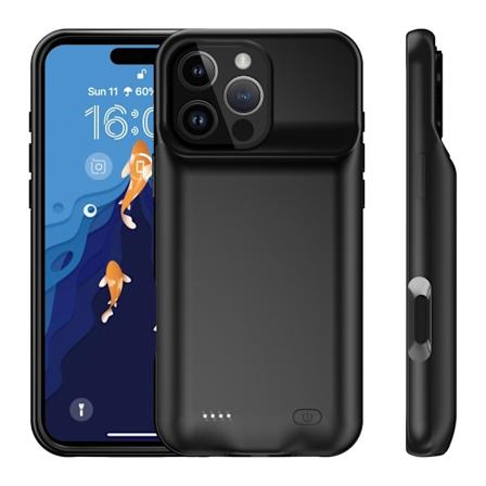 iPhone 16 Pro Max 7000mAh ladattavalle akkukuoren latauskotelolle Powerbank Transparent