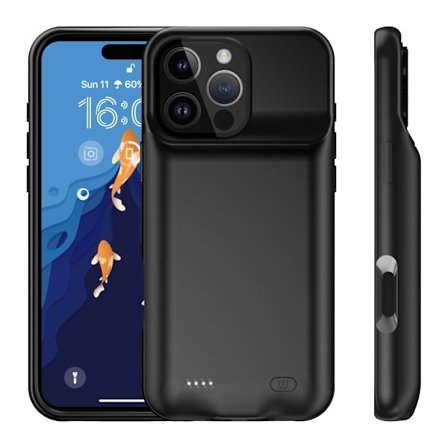 Til iPhone 16 Pro Max 7000mAh genopladeligt batteriskal opladningsetui Powerbank