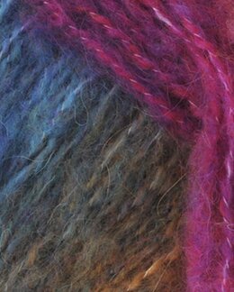 Garn Twisty Air Blå/rosameleret - Gjestal Garn