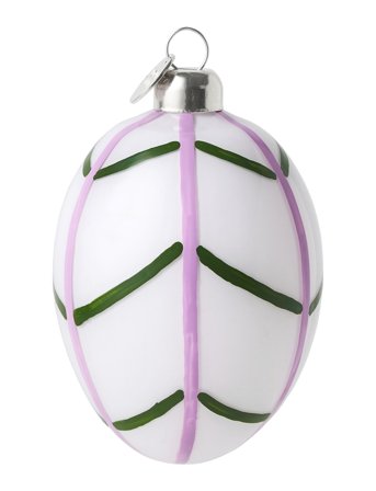Holmegaard Souvenir Easter Påskeophæng H7.5 Blad - Multi/patterned - H:7.5CM