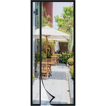 Magnetiskt myggnät för altandörrar 90x210 för skjutdörr, entrédörr, svängdörr, rulldörr, husvagn, balkong, husbil