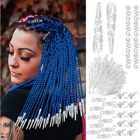 130-delars set med aluminiumfolie hårtillbehör