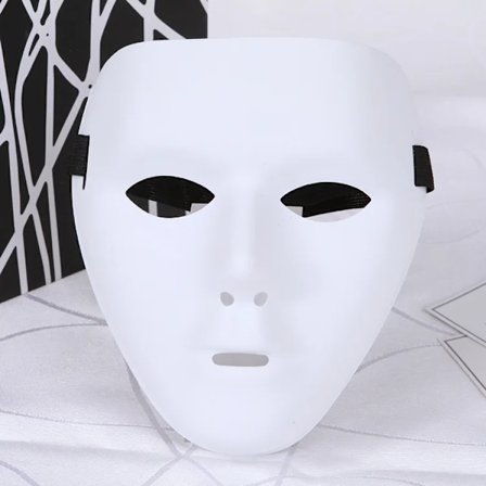 Halloween Street Dance Mask Ren Svart Vit Mask Maskerad Dansare Spöke Steg Mask Halloween Street Dance Mask