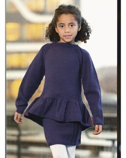 Strikkeopskrift Sweater og nederdel SNFDK - Viking of Norway