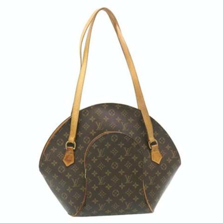 Louis Vuitton Vintage, Pre-Owned Ellipse Shopping Bruin, Dames, Maat:ONE Size,leer