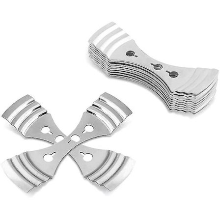 12 stk Metalliske Lysveke Sentrering Enhetsholder Klips