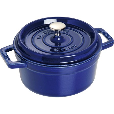 Staub Rund Gryta 22 cm 2,6 liter Blå | Matlagning > Kokkärl & Stekpannor > Grytor > Gjutjärnsgryta | Bagaren och Kocken