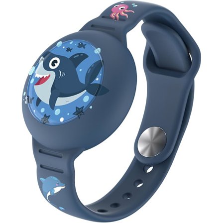 Yhteensopiva AirTag lasten rannekkeen kanssa, Söpö lasten Air Tag rannekoru säädettävä piilotettu ranneke Air Tag pidike Apple Air Tagille, pehmeä 