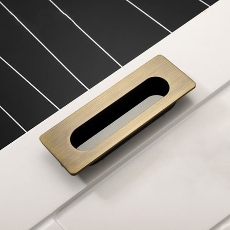 2 kappaletta musta kahva upotettu kaapin ovi, upotettu laatikko Conc