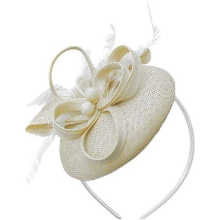 Bead Round Pillbox Loop Headband Fascinator Naisille Häät Ascot Races[dusty Pink]