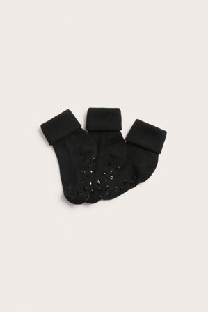 Kappahl | 3 parin pakkaus sukkia Musta 16/18 | Musta