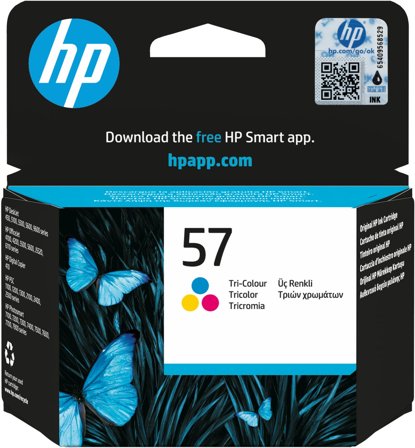 HP 57 trefärg original bläckpatron, 884962780664