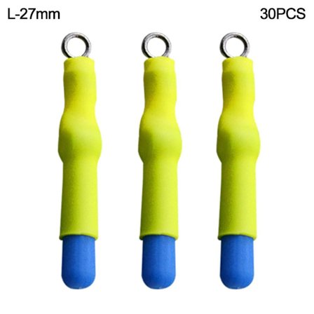 30 STK Dual Core Flytesete Fiskekroker Tilbehør L-27MM L-27MM