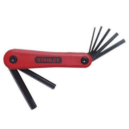STANLEY 4-69-262 Insexnyckelsats hopfällbar, 7 delar 2,5-10 mm, Handverktyg