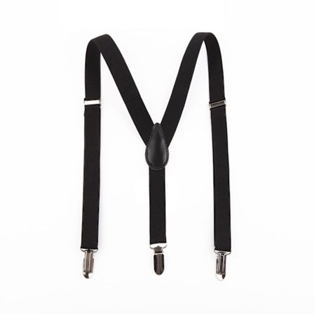 Stilfulde smalle sorte bøjler med klemmer 2,5cm