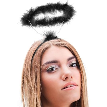 Svart hårband - Ängel Halo hårband Halo - son av Kristus - the