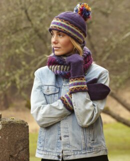 Strikkeopskrift Vanter, hue og halsedisse - Svarta Fåret