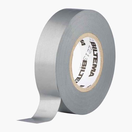Grå Eltejp för Isolering, Lindning & Buntning, Mjuk PVC, - Biltema