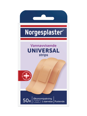 Norgesplaster Universal strips, 50 stk.