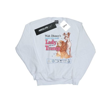 Disney Girls Lady And The Tramp Distressed Classic Poster Sweatshirt