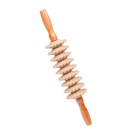 Massasjepinne i tre for hele kroppen, ryggskyver, yogapinne, muskelavslappende massasjeapparat, Gua Sha-verktøy, Massageador