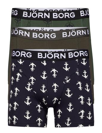 Shorts Sammy Bb Anchor Boksershorts Svart Björn Borg*Betinget Tilbud