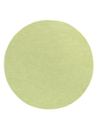 Lavable Tapis D’intérieur/Extérieur Uni Anna Vert Rond Petit Oeko-Tex