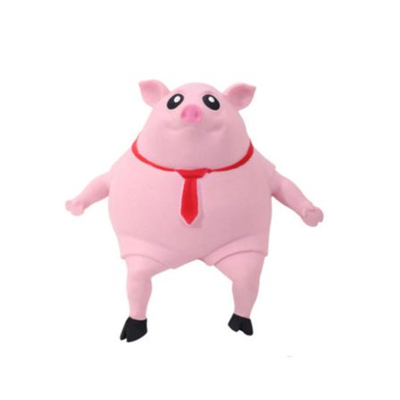 Dekompressionsleksak Rosa gris Squishy Toy Pig Squeeze Pig Man Sensory Stress Toystress Reliever Leksak för barn och vuxna
