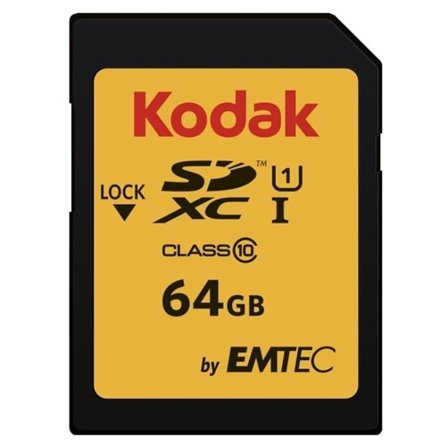 Kodak SDXC 64 GB – UHS-I, V10, A1, klasse 10