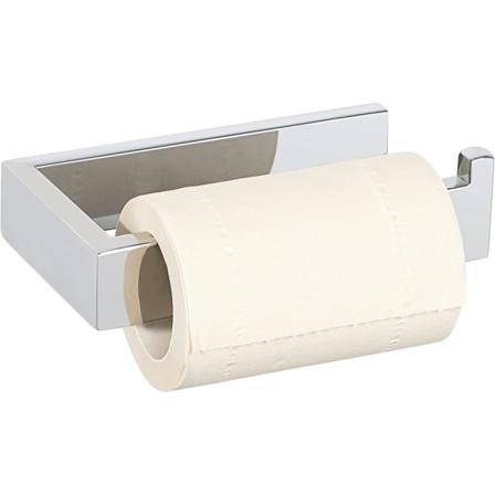 Toalettpapirholder Veggmontert Rustfritt Stål Toalettpapirholder for Bad Kjøkken, Polert Kromert Kvadratisk Design