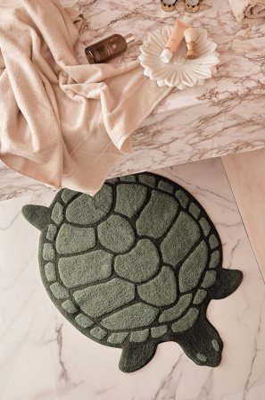 Staycation - Badrumsmatta Lazy 75x98 cm - Grön - Badrumsmattor - 75X98 - Från Homeroom