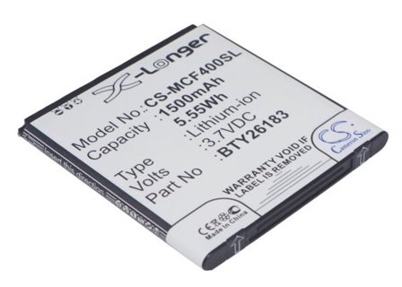 Akku älypuhelin, Matkapuhelin for Mobistel Cynus F4, MT-7521w, MT-7521B