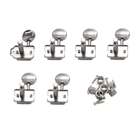 Gitar Maskinhoder Stemmeskruer Kromme Låsbare Streng Stemmeskruer Plugger Stemmeskruer Sett Erstatning For Lp, Sg