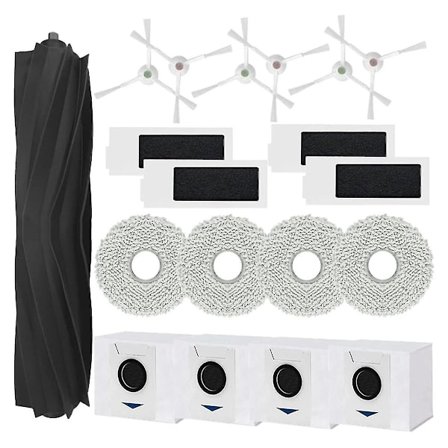 Db Deebot T20 OMNI, T20e OMNI -robotti-imurin pääsivusharja HEPA-suodattimet Pölypussit Moppiliina