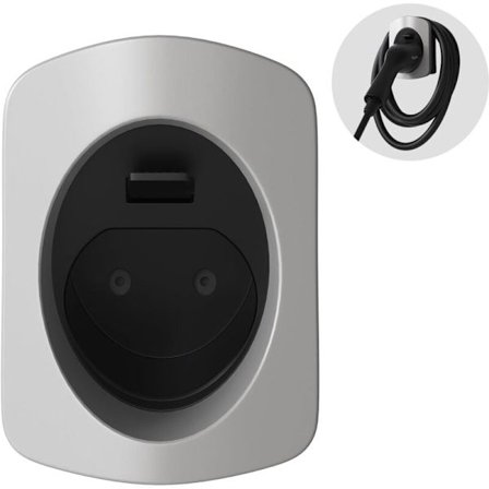 Typ 2 Väggmonterad Laddkabelhållare för Elfordon EV Laddstation Organizer för Kabelförvaring