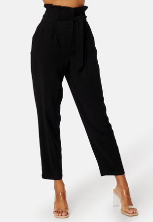 VILA Kaya HW 7/8 Pants Black Klær