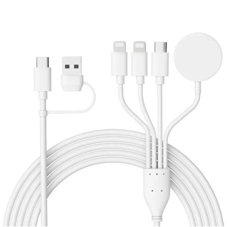4 i 2 Multi opladning kabel til Apple Watch Oplader USB C kabel