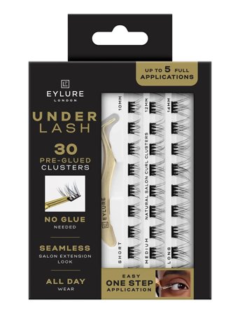 Eylure Eylure Underlash Pre-Glued Natural Clusters - Black - ONE SIZE