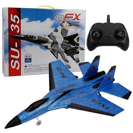 RC Skumflygplan SU-35 Plan 2.4G Radiostyrd Glidflygare Fjärrkontroll Jaktplan Glidflygplan Skum Pojkleksaker för