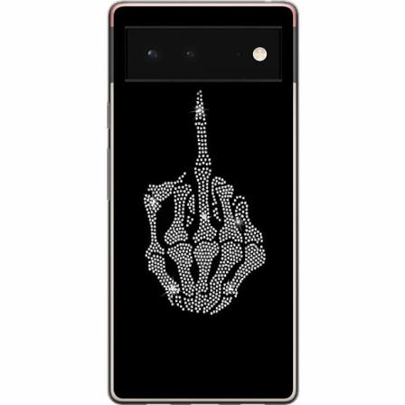 Google Pixel 6 Genomskinligt Skal Fuck You Bling