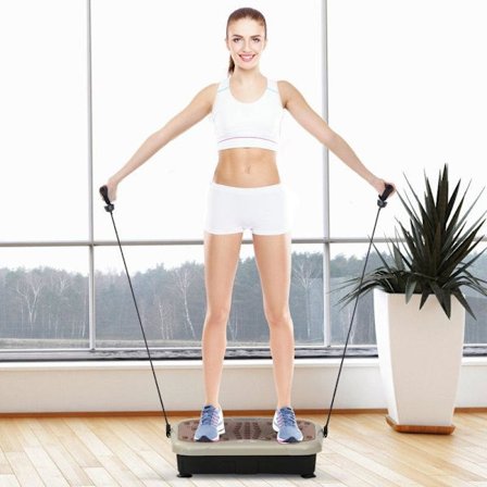 Rootz Vibration Plate - Vibration Trainer - Vibration Device - Training Bands - 54L x 33W x 14Hcm
