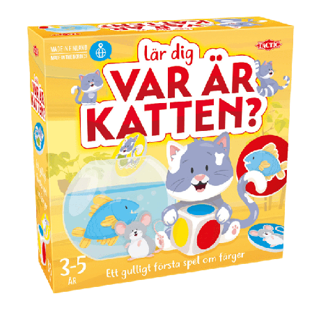 TACTIC lär dig Var är katten? Spel & pussel Unisex Gul ONESIZE