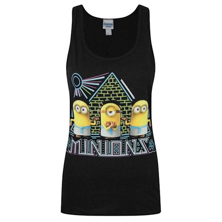 Minions Dam/Dam Egyptisk Tank Top L Svart