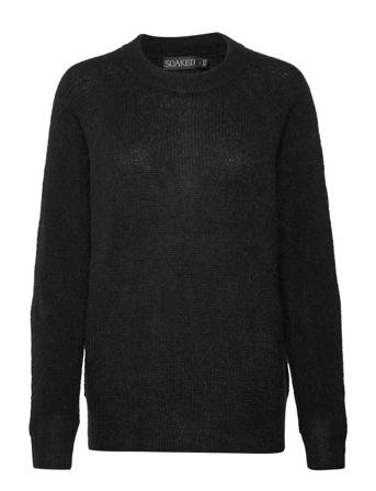 Sltuesday Raglan Pullover Ls Pullover Svart Soaked In Luxury