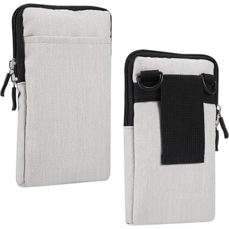 Mobiltelefon axelväska, mobiltelefon bältesklämma hållare, axelväska dragkedja crossbody