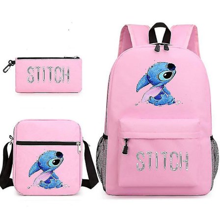 Lilo Stitch Backpack Three-piece Set School Bag