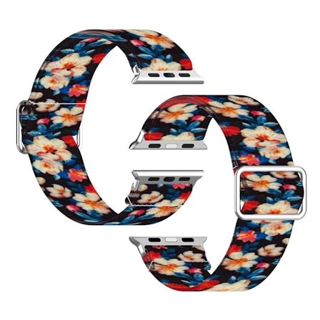 Apple Watch Series 6 / 5 44mm pattern printing watch band - Rhododendron