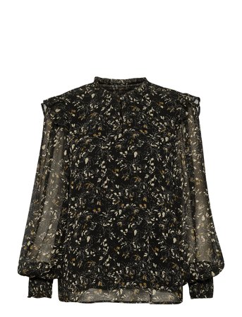 Ellenkb Blouse Bluse Langermet Svart Karen By Simonsen*Betinget Tilbud